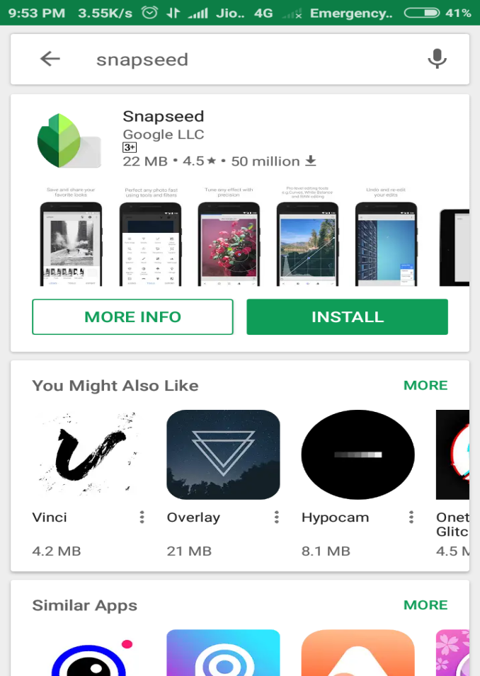 snapseed app download apk