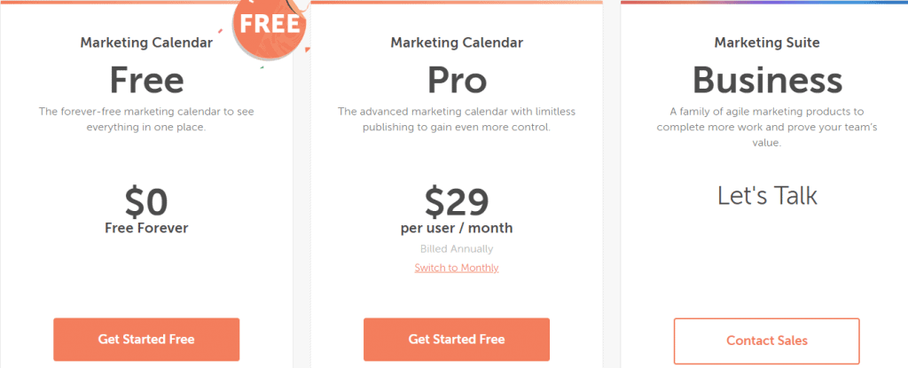 CoSchedule Pricing Plan
