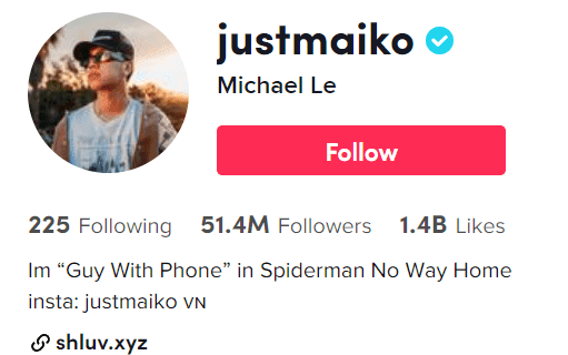 Michael Le  - Most Followed People on TikTok